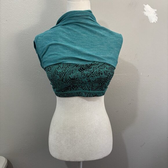 Lululemon Womens Free To Be Serene Tank 2 In 1 Green & Black size 8 - Picture 2 of 11